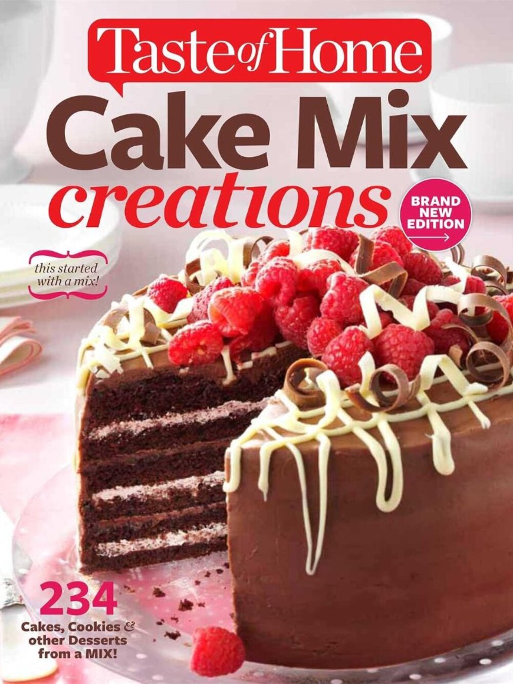 TASTE OF HOME Cake Mix Creations Nearly NEW dessert Hardcover cookbook